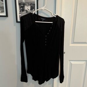 women’s size medium lucky brand black long sleeve